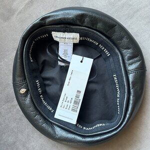 Helen Kaminski Katrice leather beret NWT in black, adjustable sizing